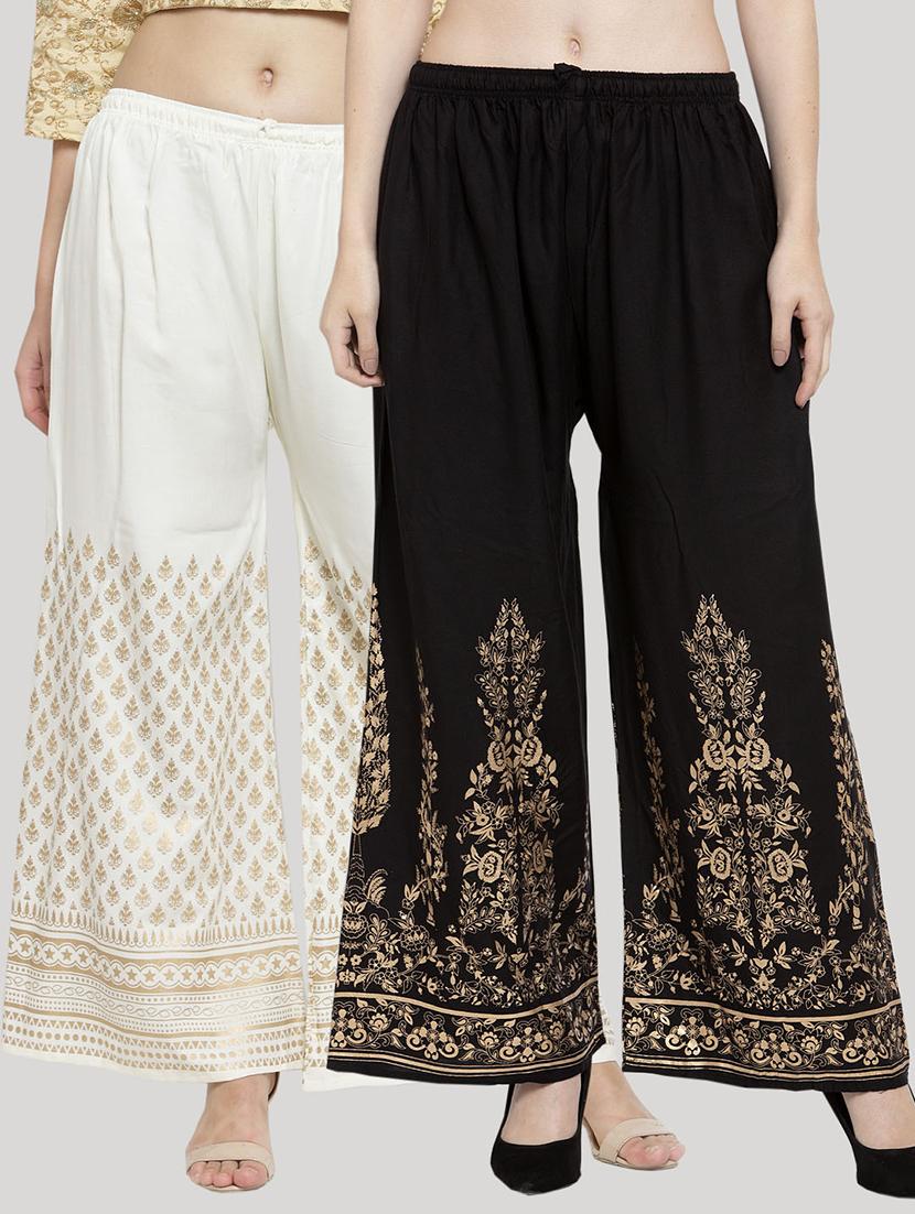 set of 2 pcs printed palazzo - 18412744 -  Zoom Image - 0