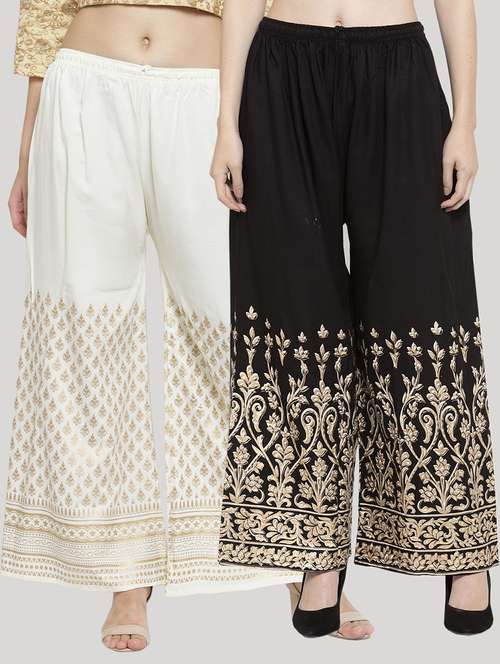 set of 2 pcs printed palazzo - 18412746 -  Standard Image - 0