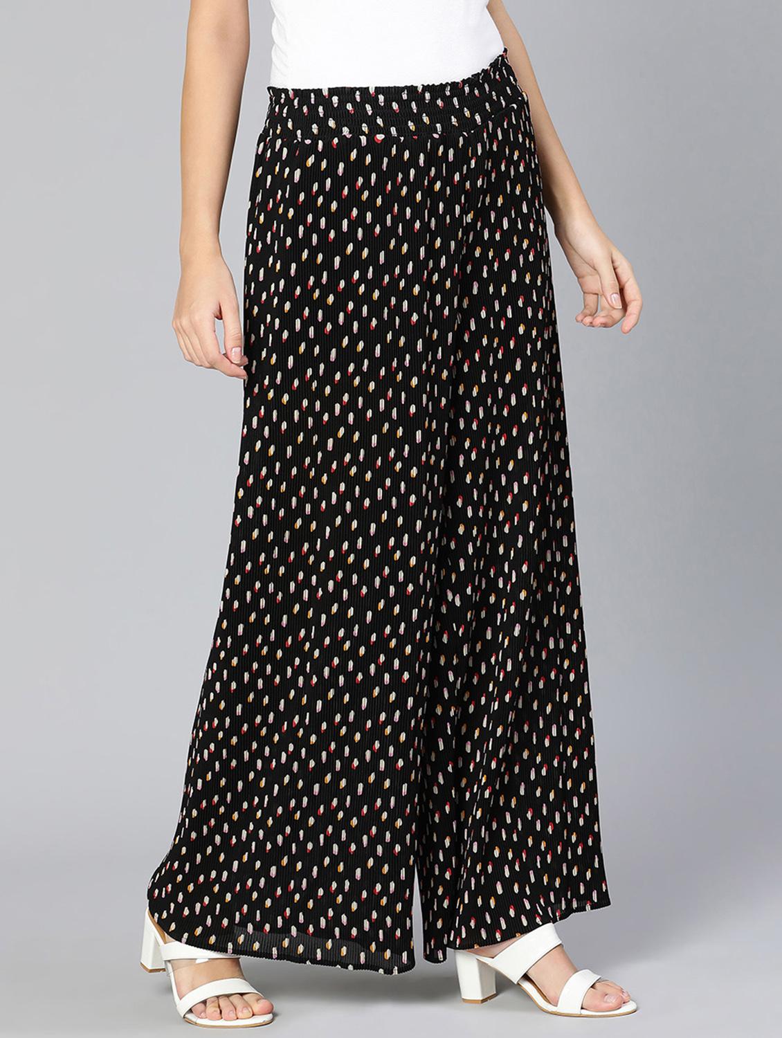 printed flat front trouser - 18412914 - Standard Image - 1