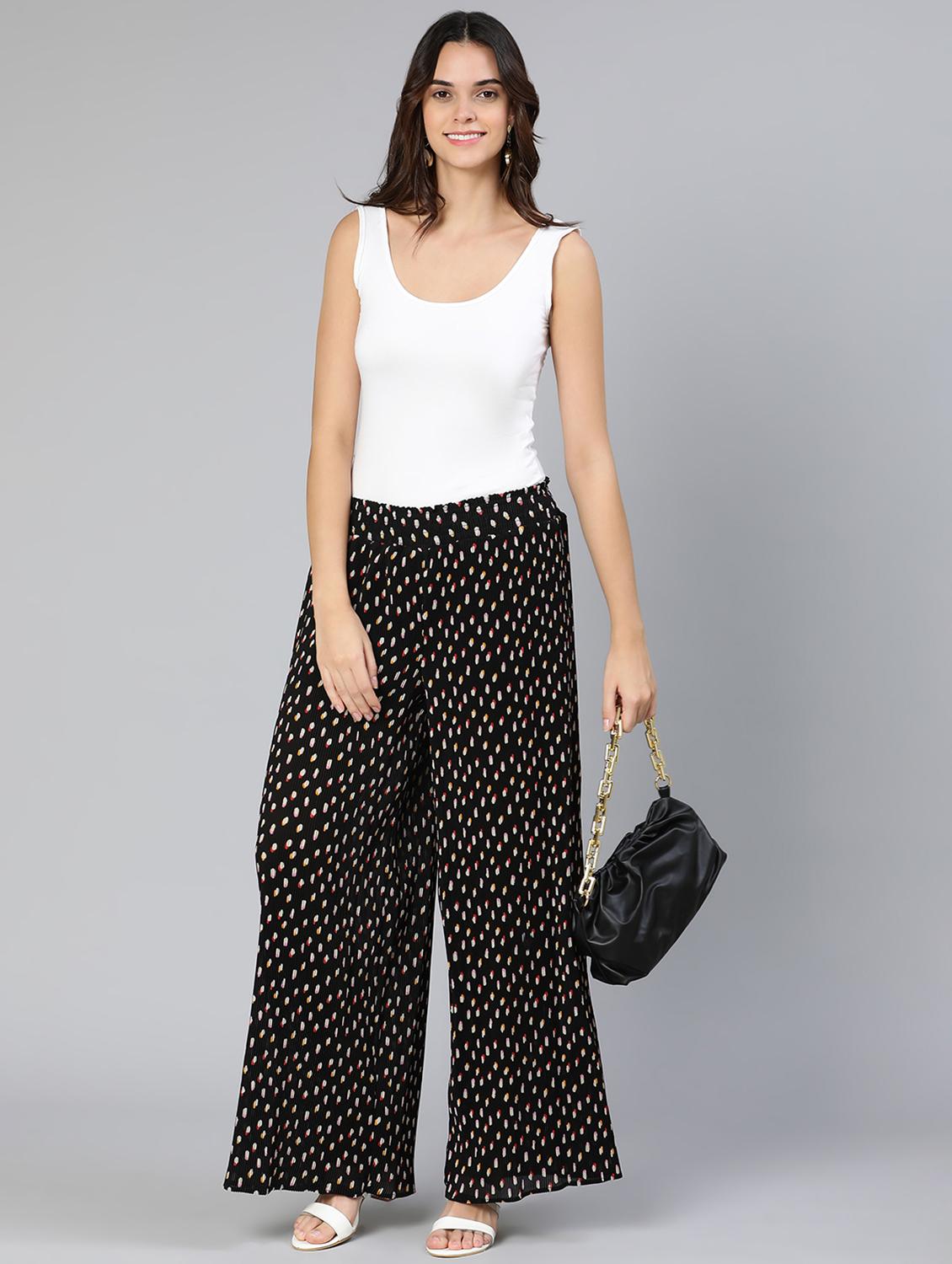 printed flat front trouser - 18412914 - Standard Image - 4