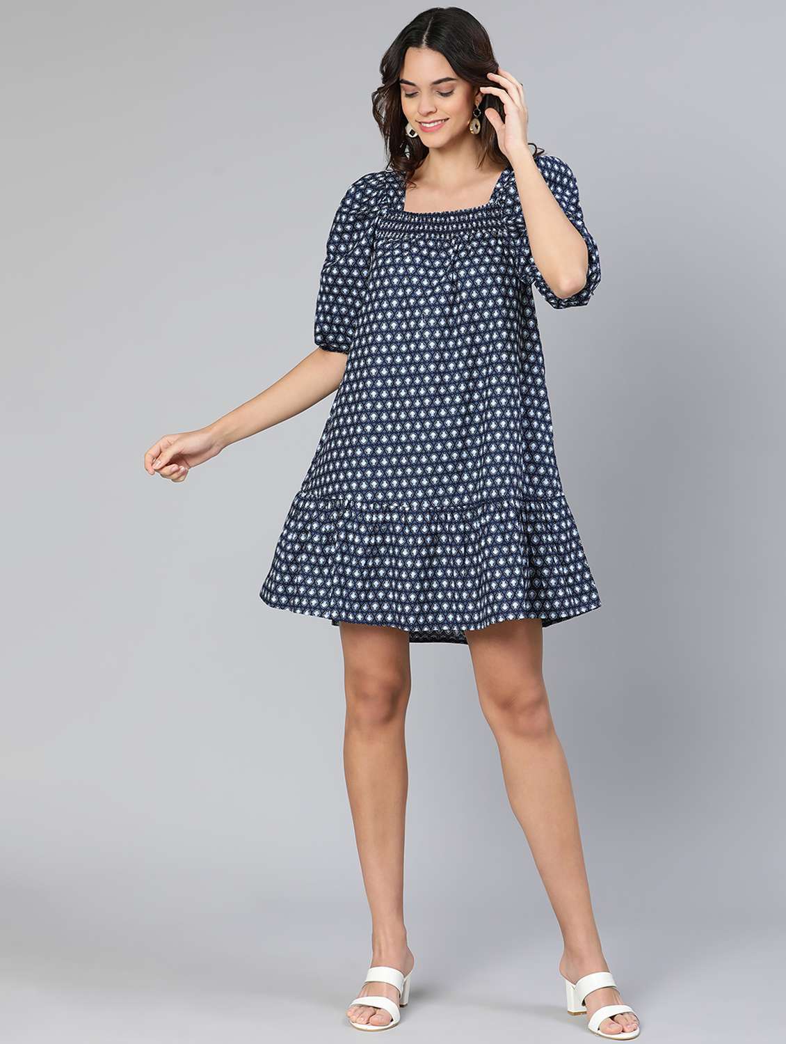 women's tiered dress tie & dye dress - 18412918 - Standard Image - 4