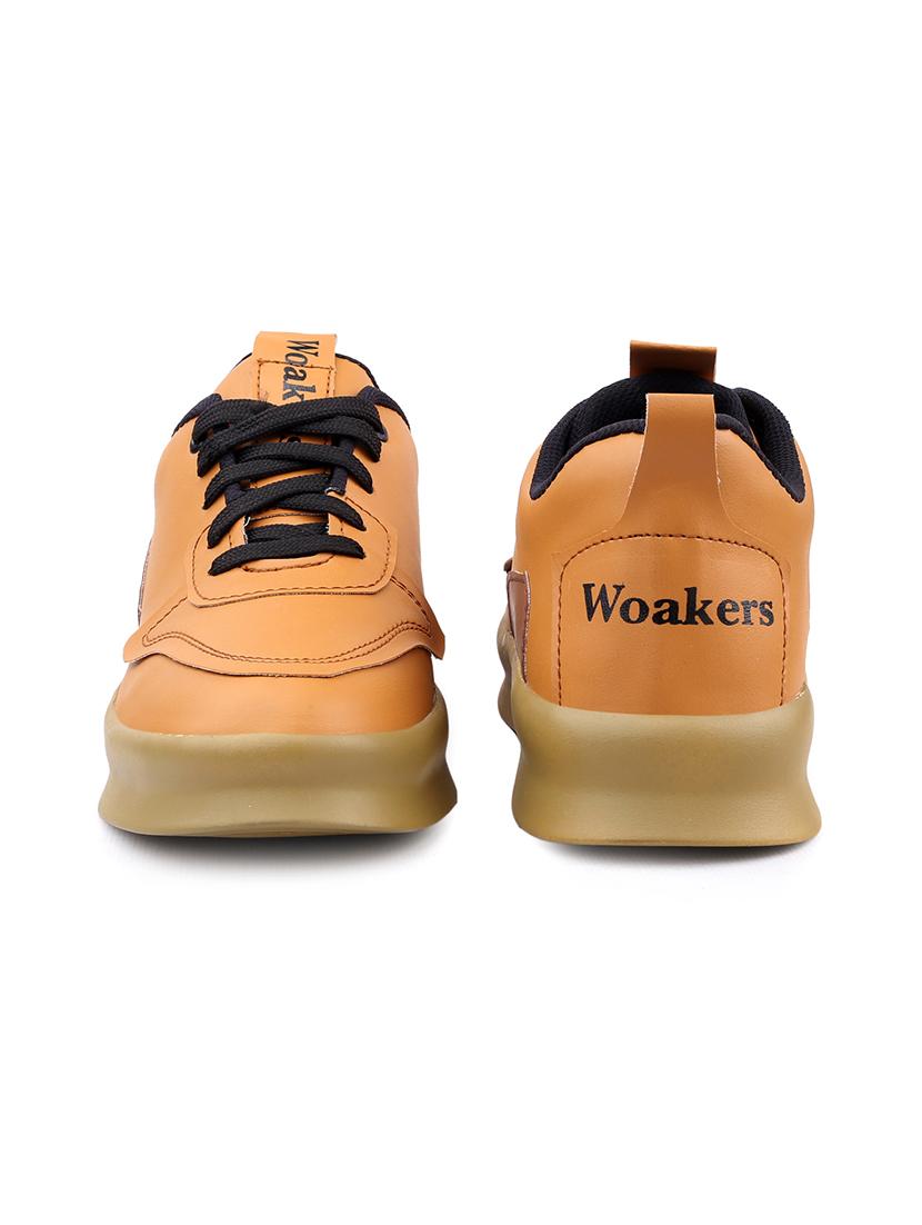 tan pu lace up sneakers - 18413063 - Standard Image - 4
