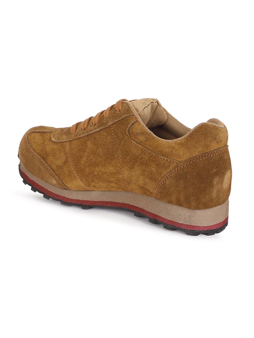 tan pu lace up sneakers - 18413073 - Standard Image - 1