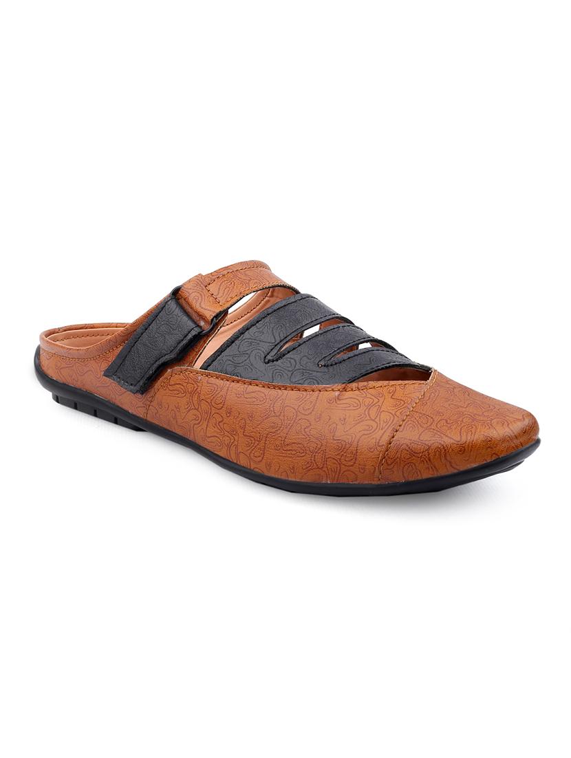 brown pu lace up shoes - 18413083 - Zoom Image - 0