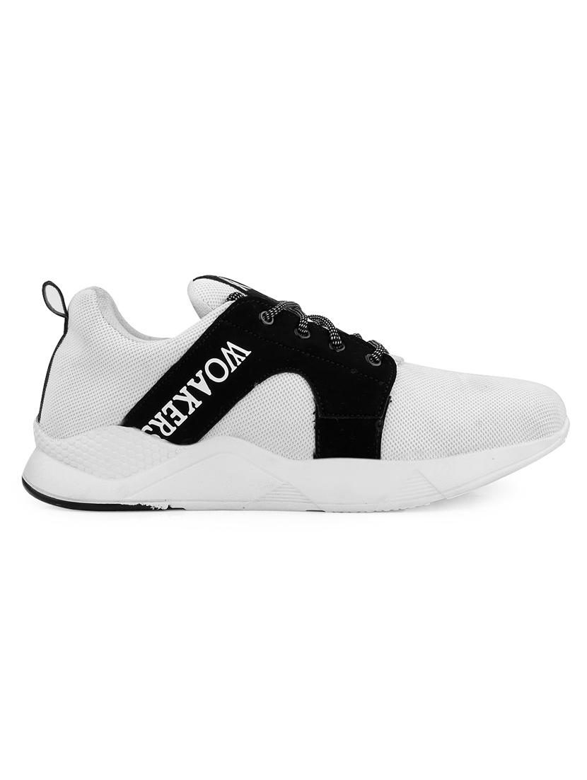white  lace up sport shoe - 18413148 -  Standard Image - 1