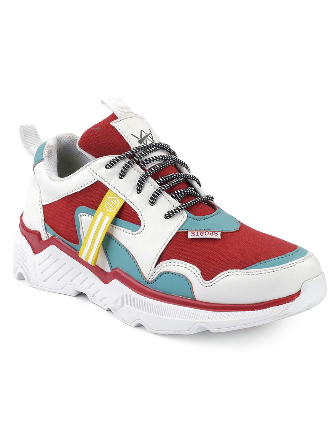 red  lace up sport shoe - 18413170 -  Zoom Image - 0