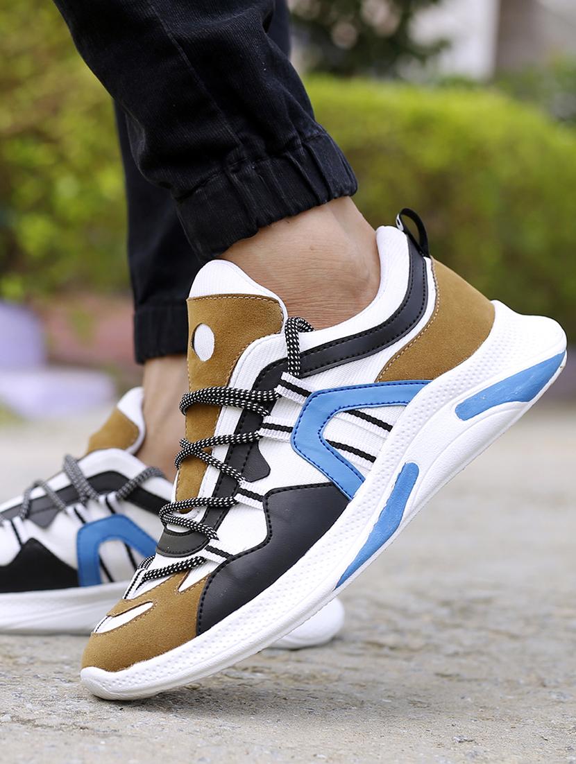 tan lace up sport shoe - 18413174 - Standard Image - 1