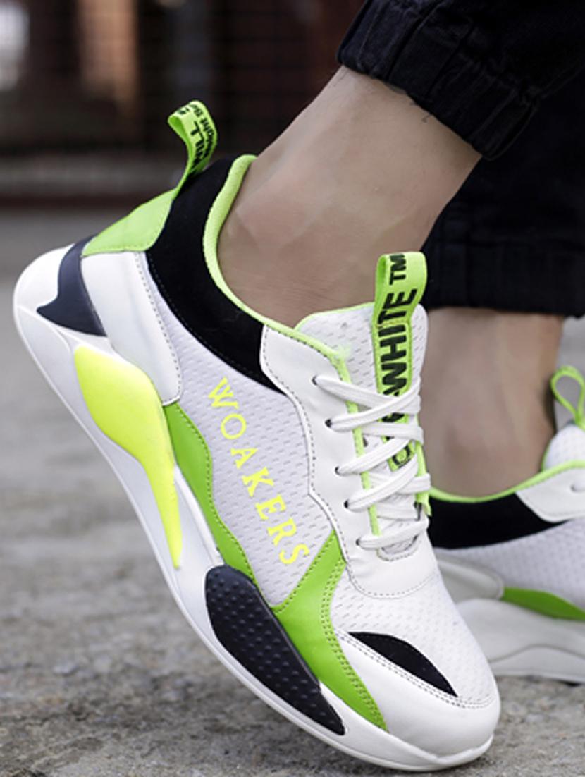 green lace up sport shoe - 18413177 - Standard Image - 1