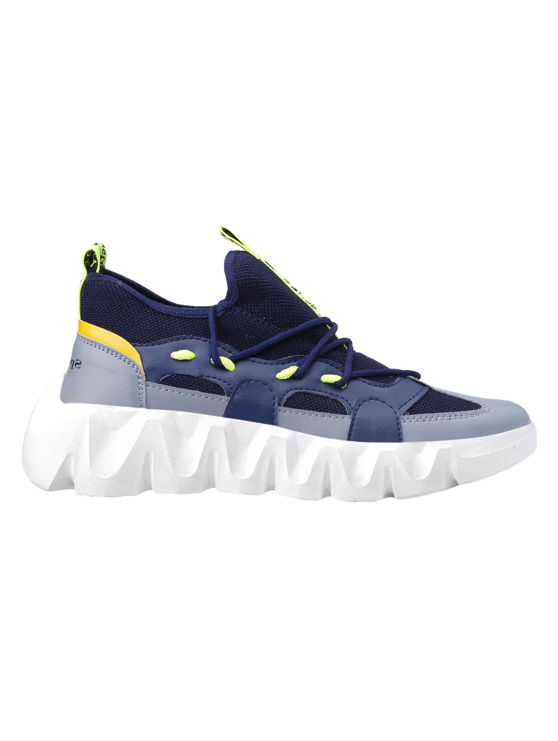 blue lace up sport shoe - 18413199 - Standard Image - 1