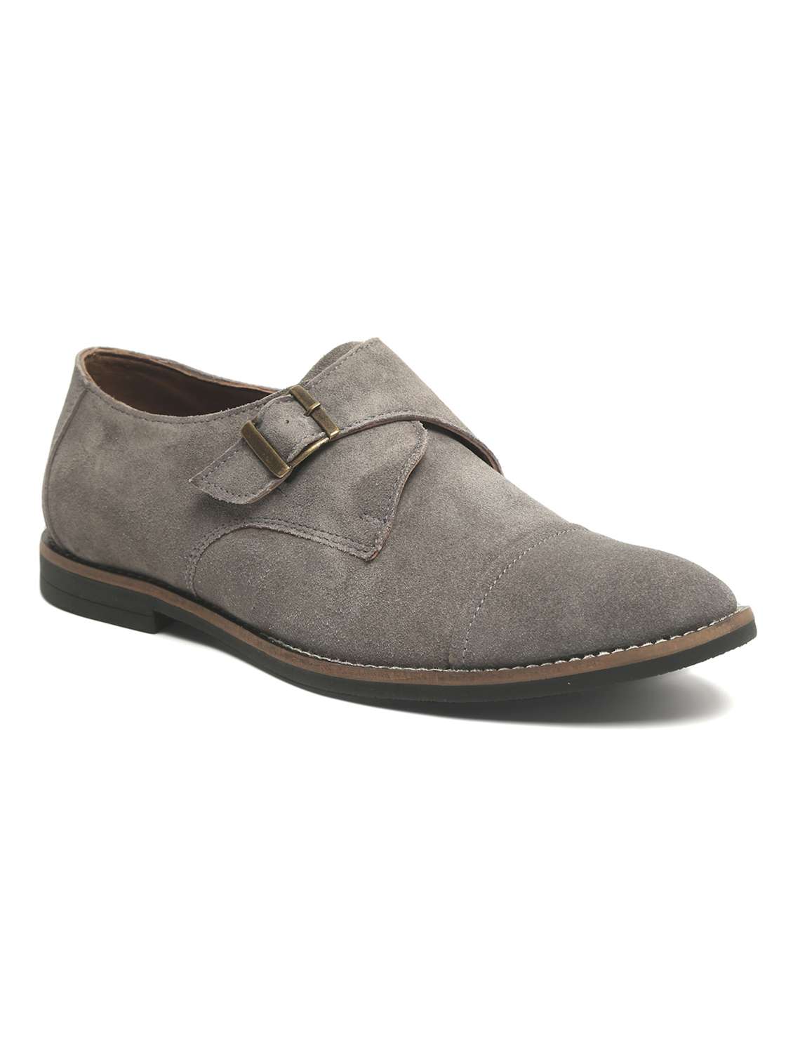 grey suede slip on loafers