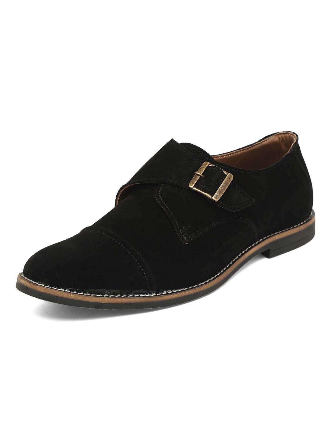 black suede slip on loafers