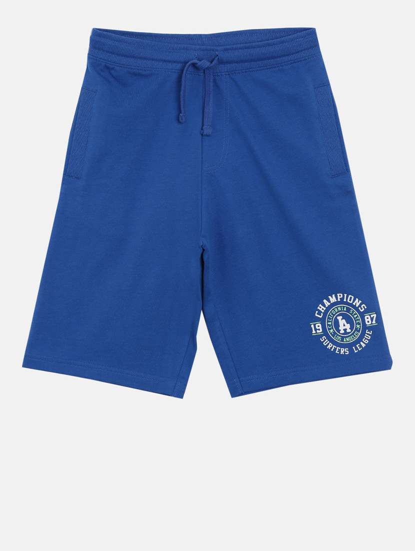 drawstring waist solid three fourth