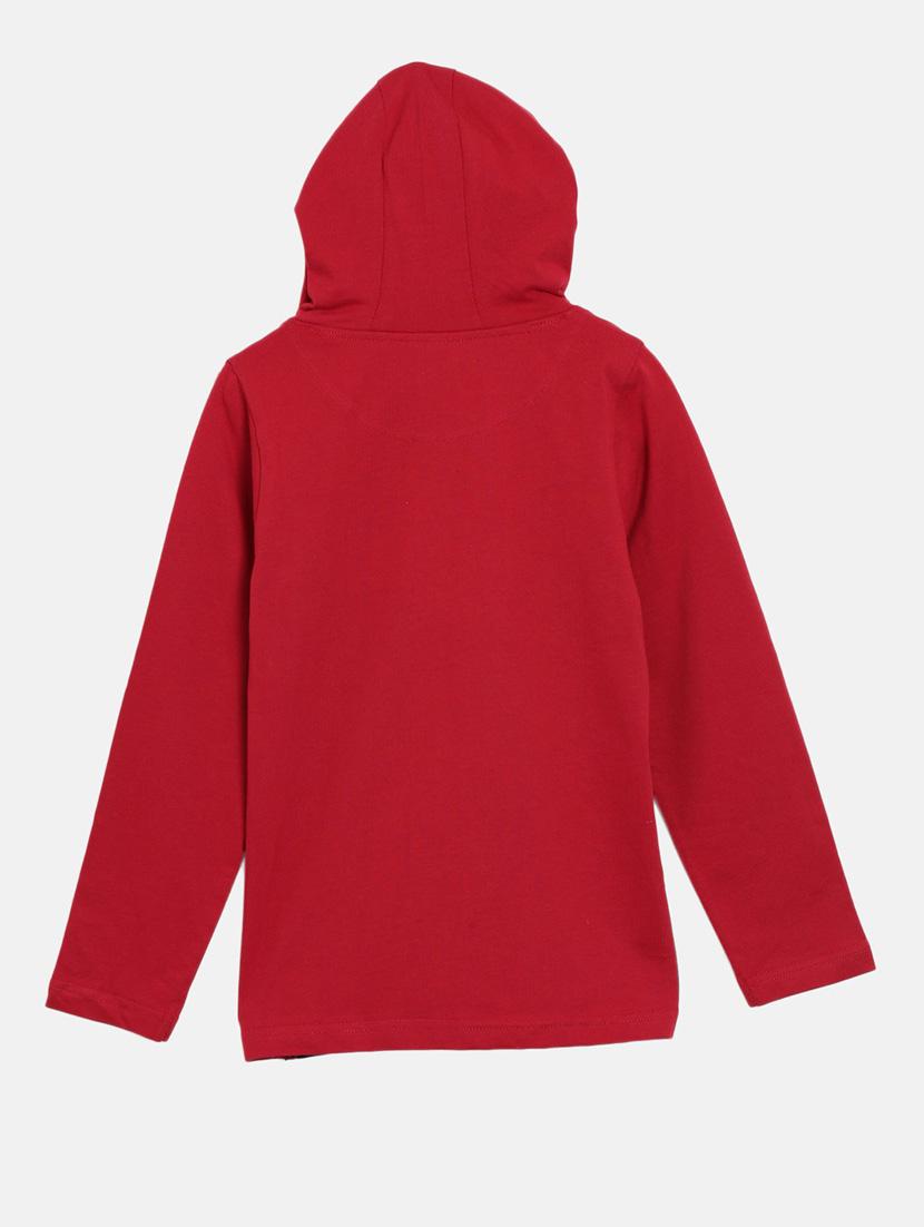 hooded neck color block t-shirt - 18414447 - Standard Image - 1