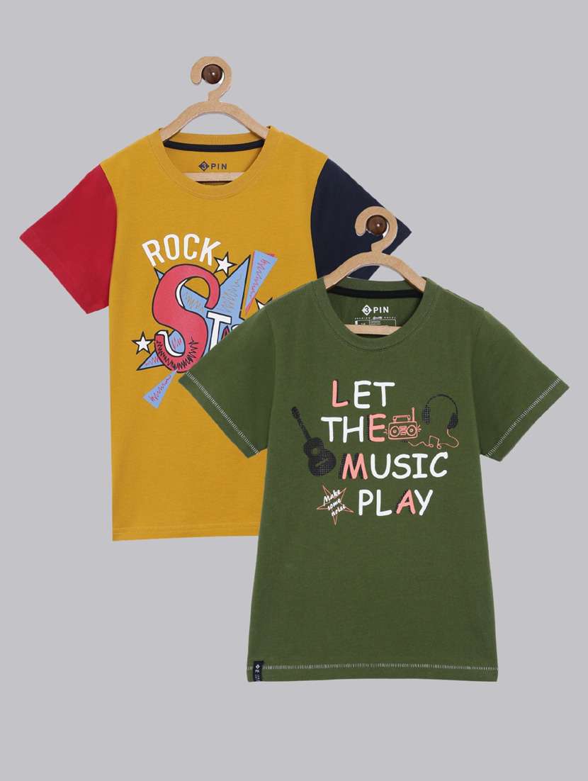 pack of 2 printed t-shirt