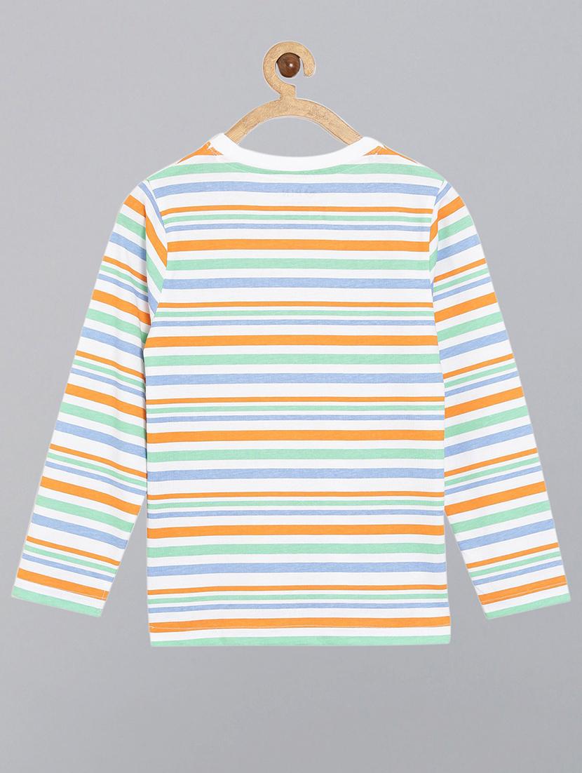 round neck striped t-shirt - 18414518 - Standard Image - 1