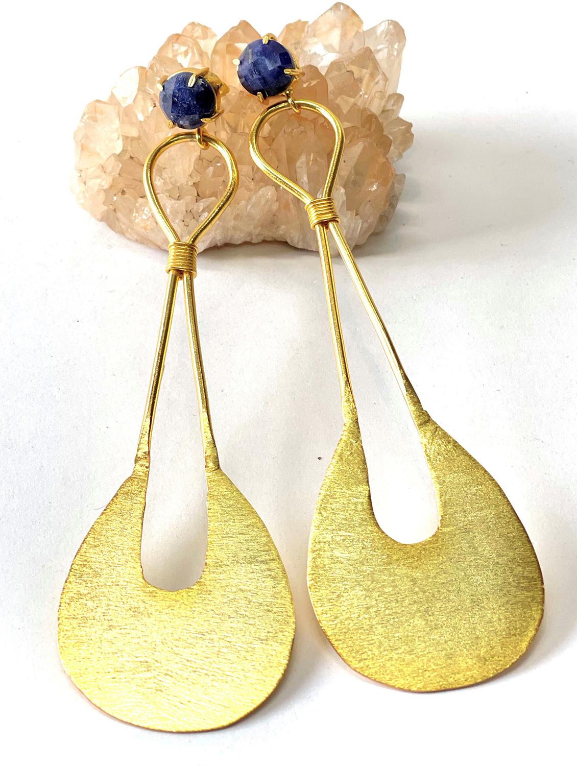 multi colored brass studs earring - 18414950 - Zoom Image - 0