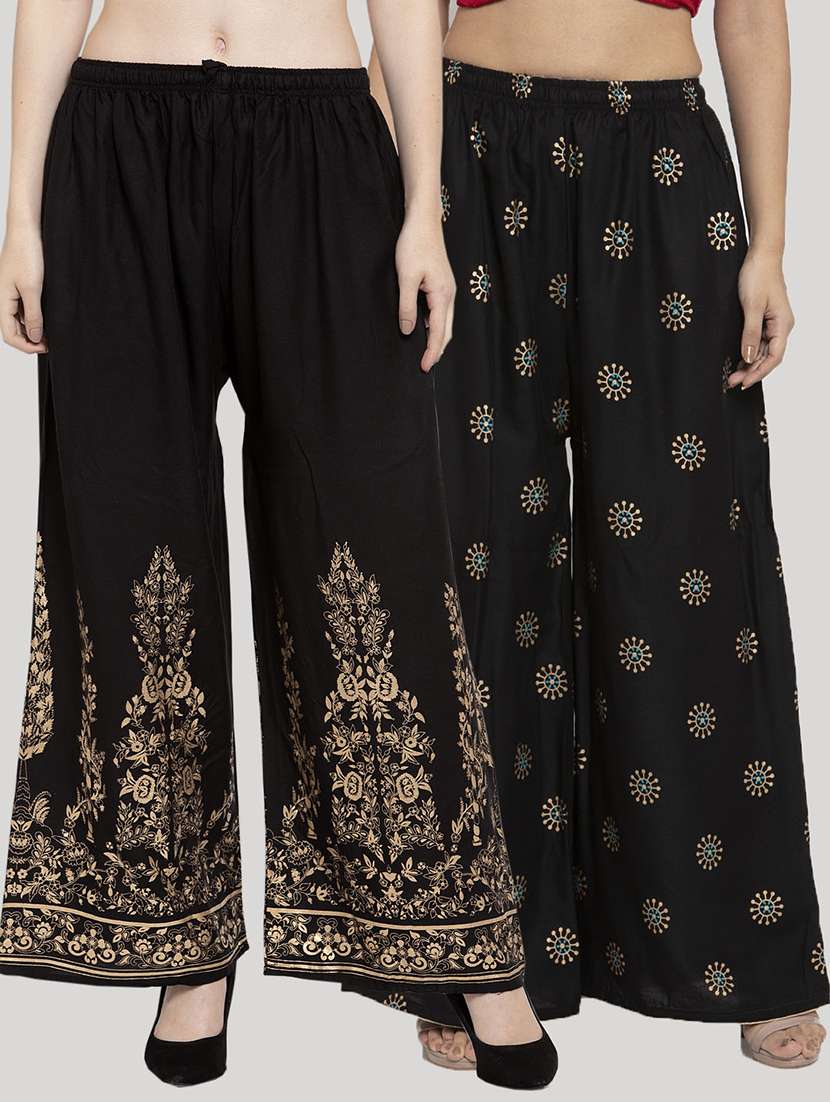 pack of 2 printed palazzo