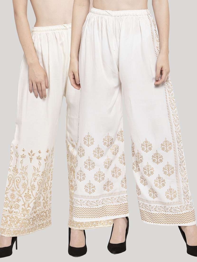pack of 2 printed palazzo