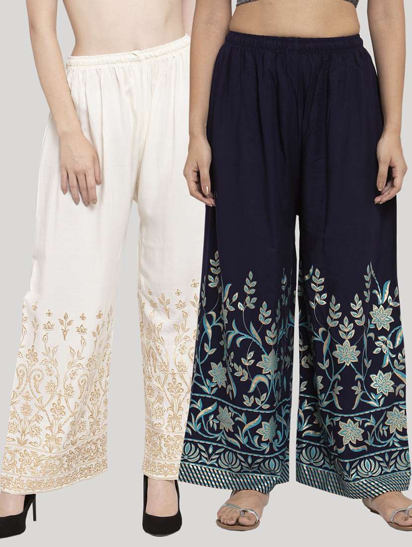 pack of 2 printed palazzo