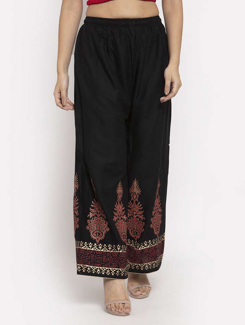 set of 2 pcs printed palazzo - 18415053 -  Standard Image - 1