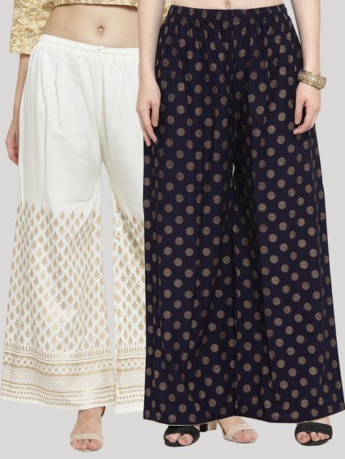 set of 2 pcs printed palazzo - 18415073 - Standard Image - 0