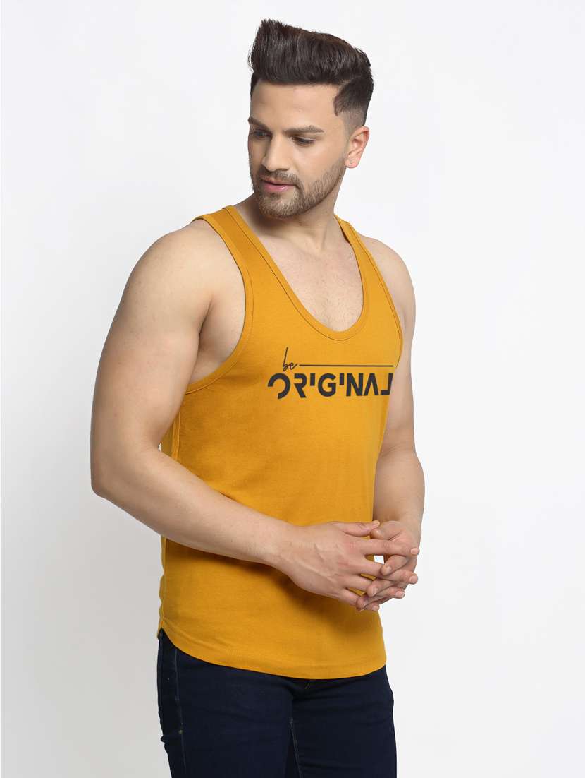 gold chest-printed vest - 18415666 -  Standard Image - 1