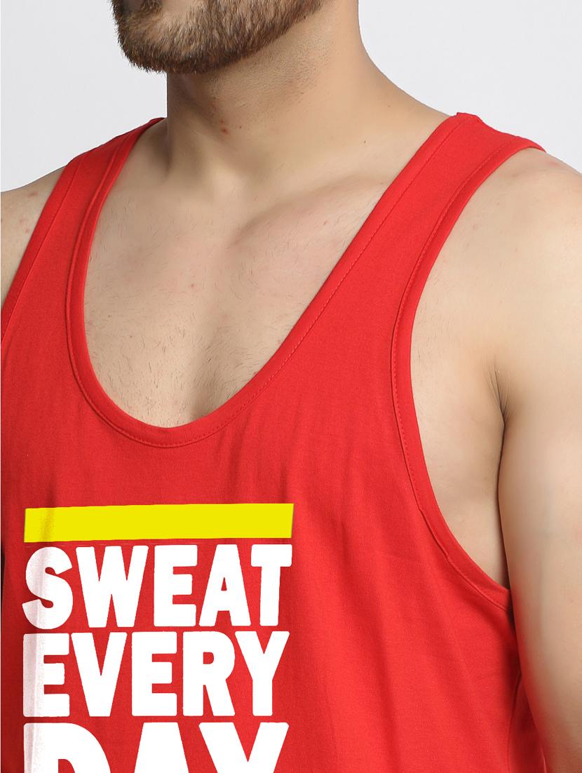 red chest-printed vest - 18415693 - Standard Image - 4
