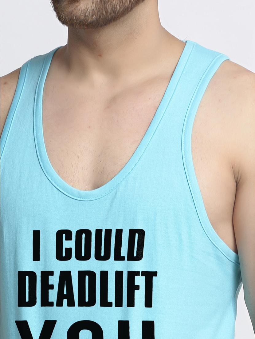 turquoise chest-printed vest - 18415770 - Standard Image - 4