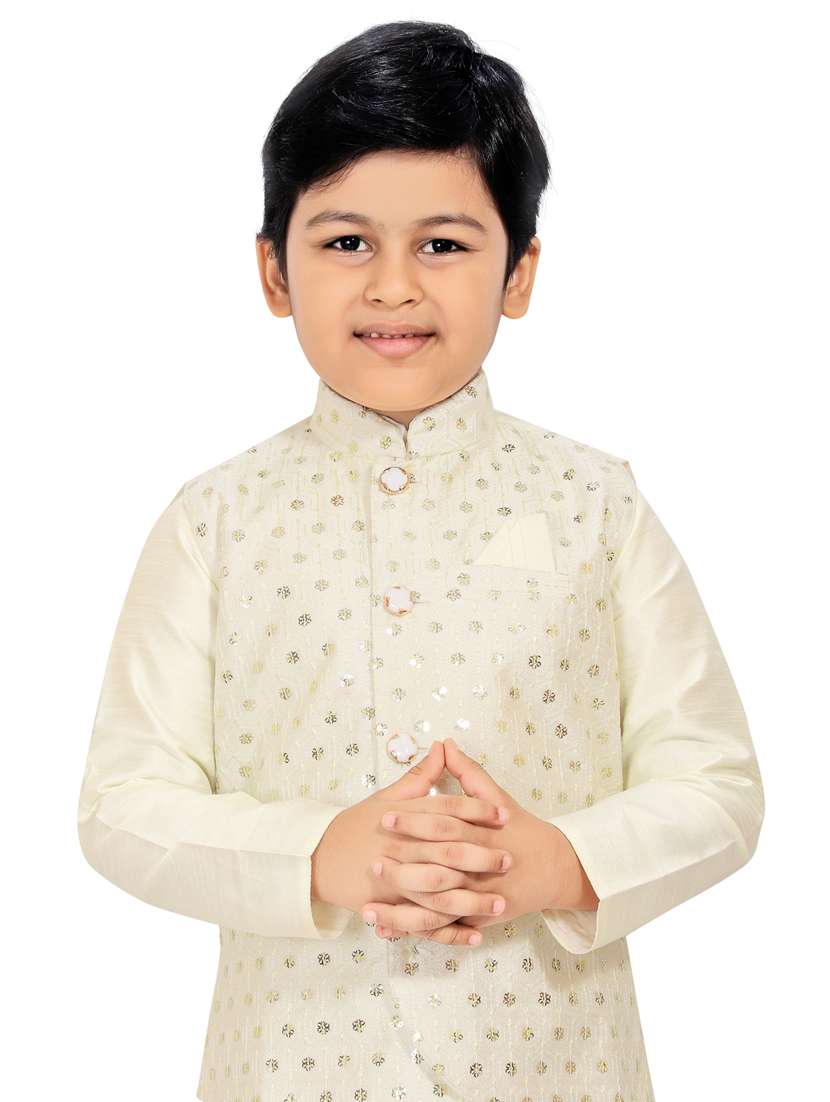 Buy online White Printed Kurta Pajama Set from boys for Women by