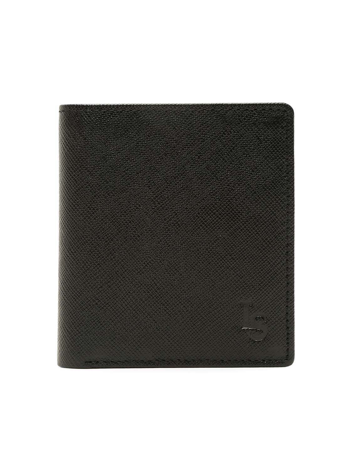 jet black leather wallet