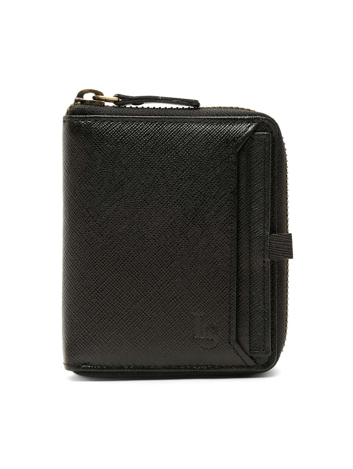 onyx black solid wallet