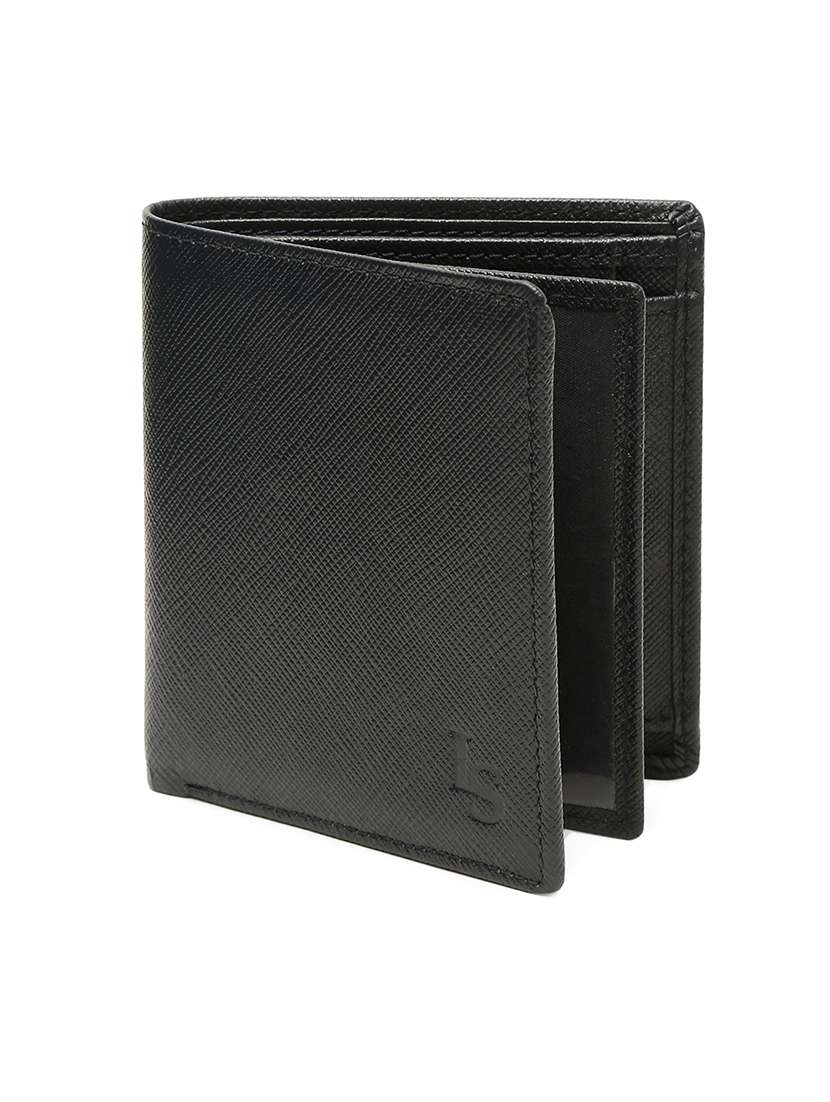 stone blue leather wallet