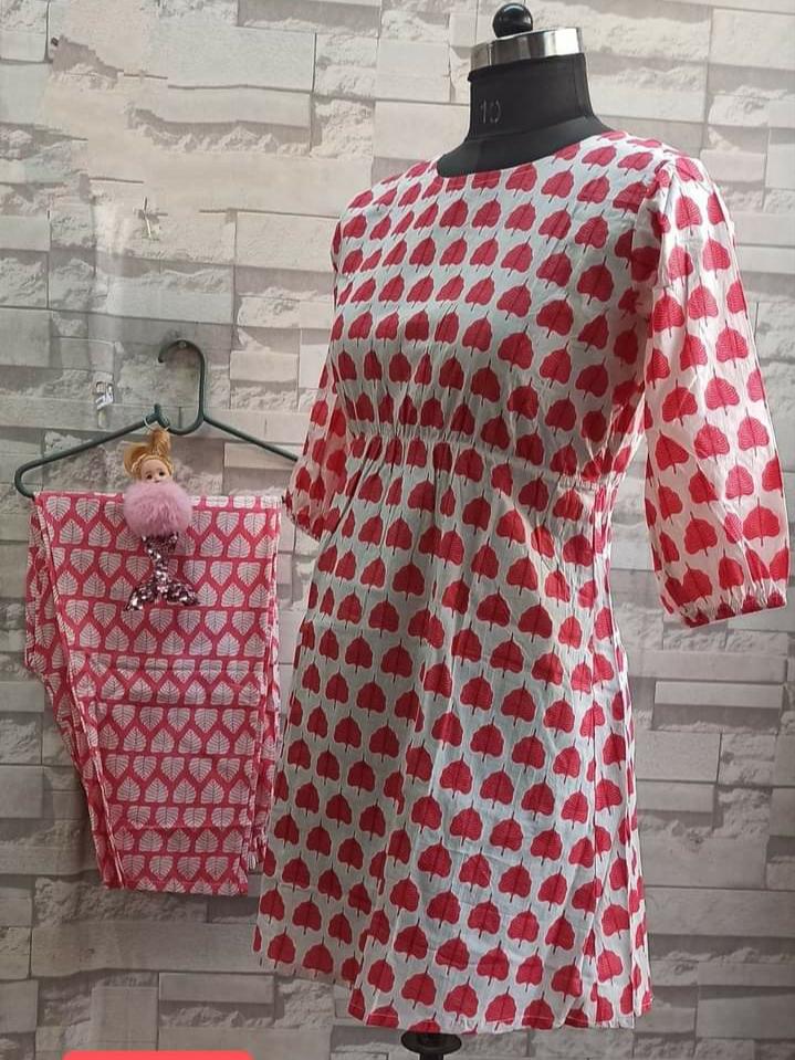 cotton kurta pant set  - 18416343 -  Standard Image - 1