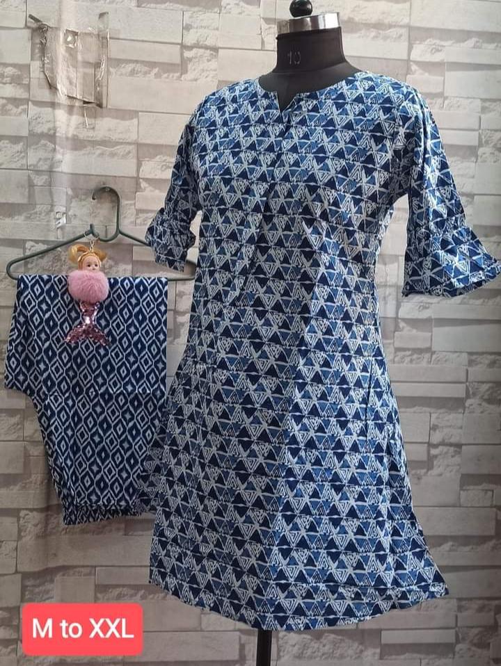 cotton kurta pant set  - 18416344 -  Standard Image - 1