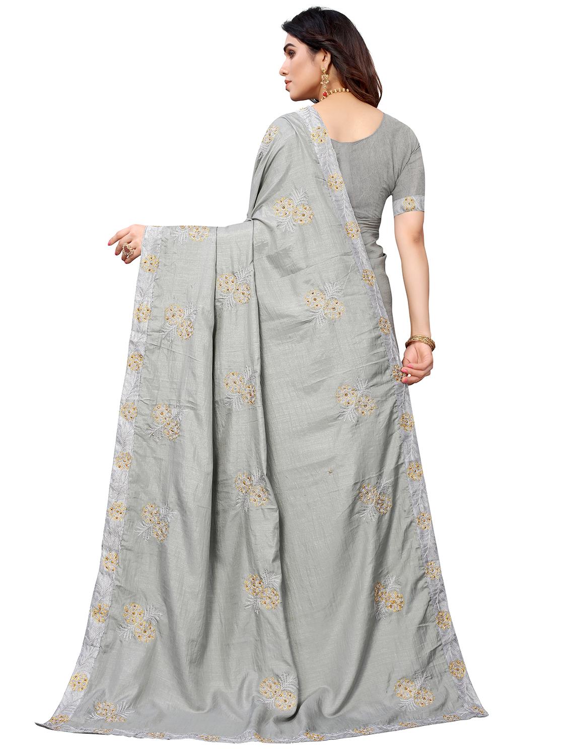 women's embroidered saree - 18416431 - Standard Image - 1