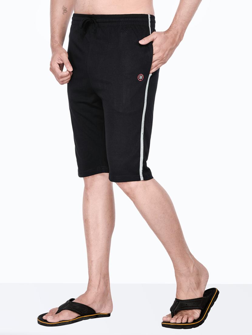 black solid bermuda short - 18416814 - Standard Image - 1