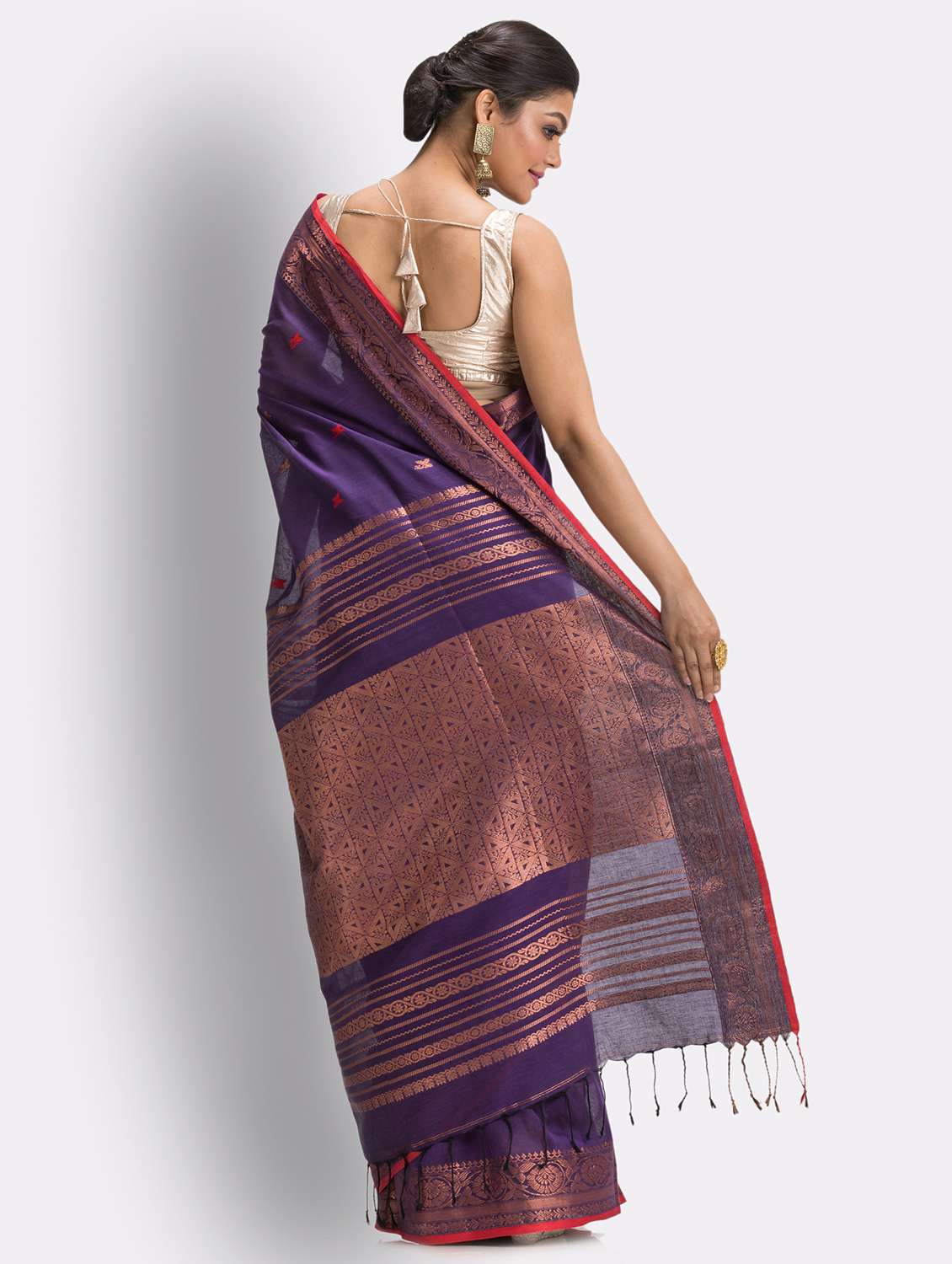 handloom jamdani saree - 18416856 - Standard Image - 1