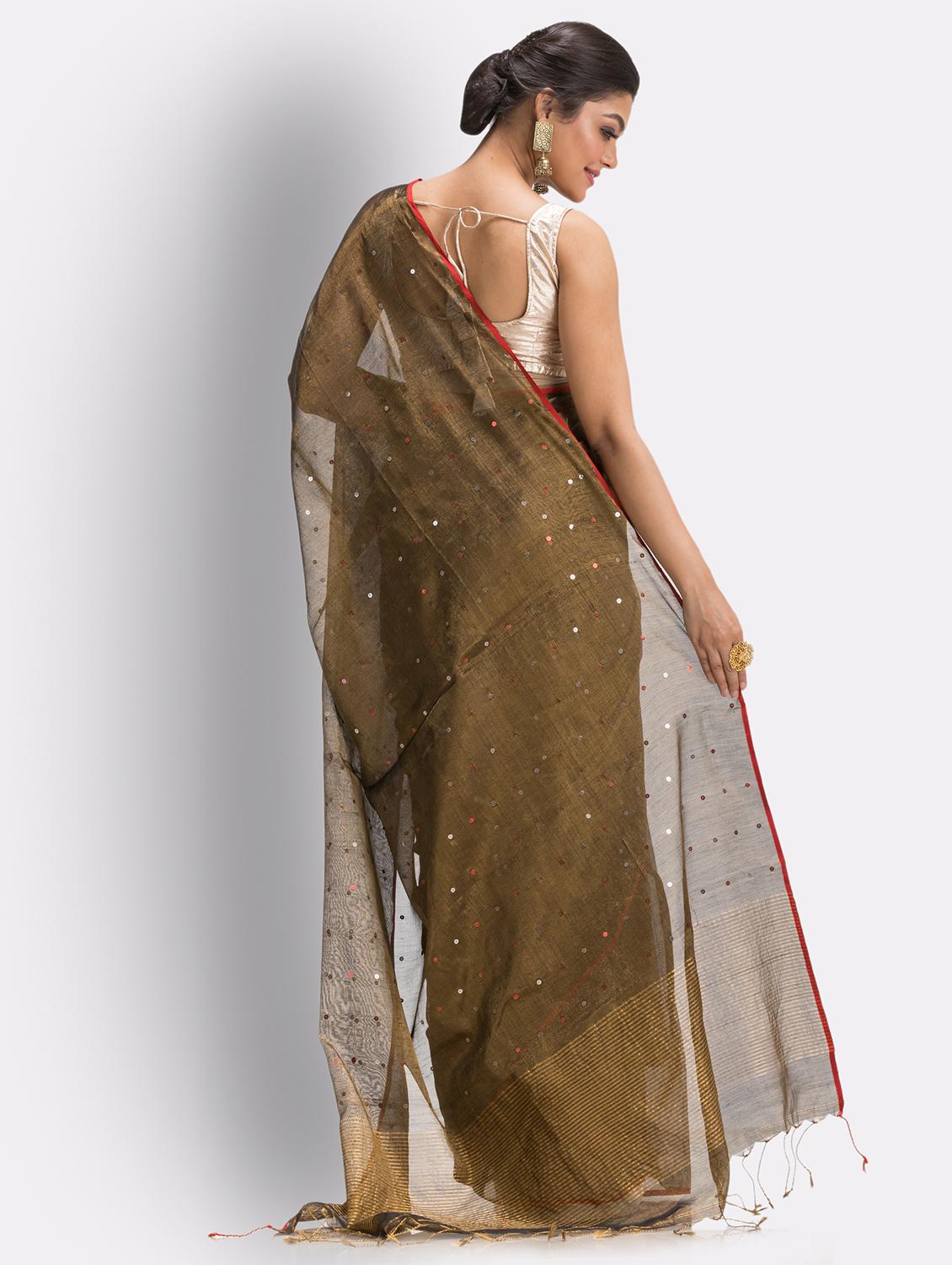 handloom jamdani saree with blouse - 18416875 -  Standard Image - 1