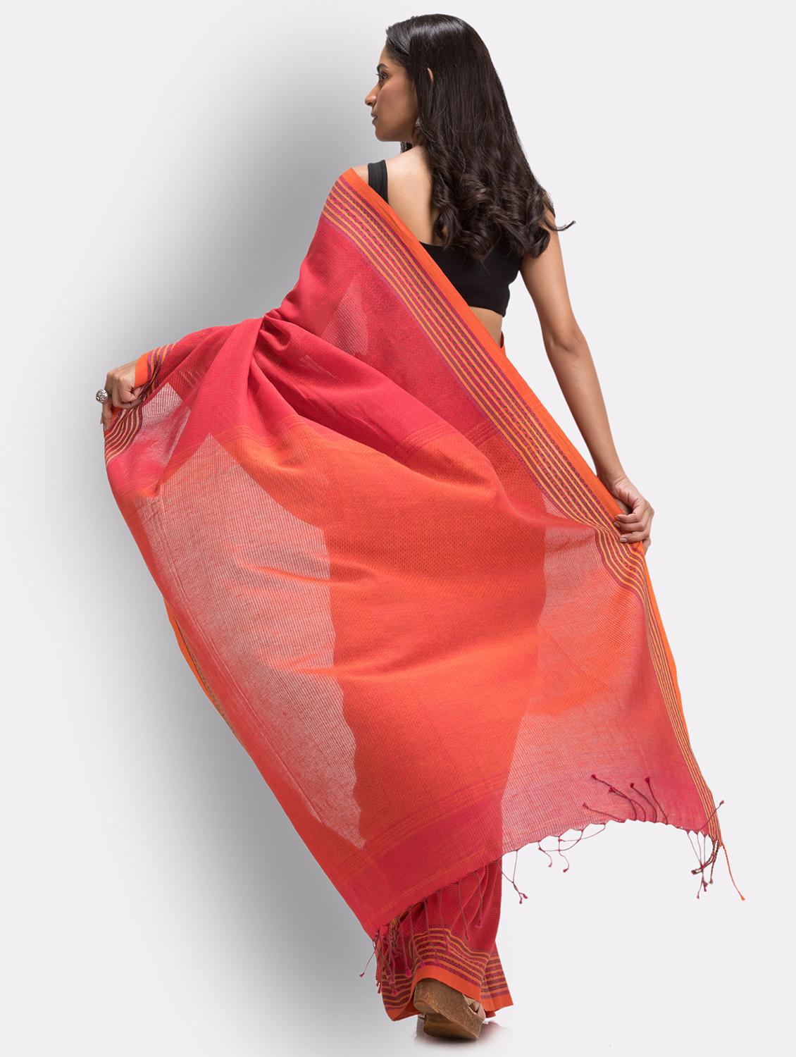 handloom jamdani saree with blouse - 18416887 - Standard Image - 1