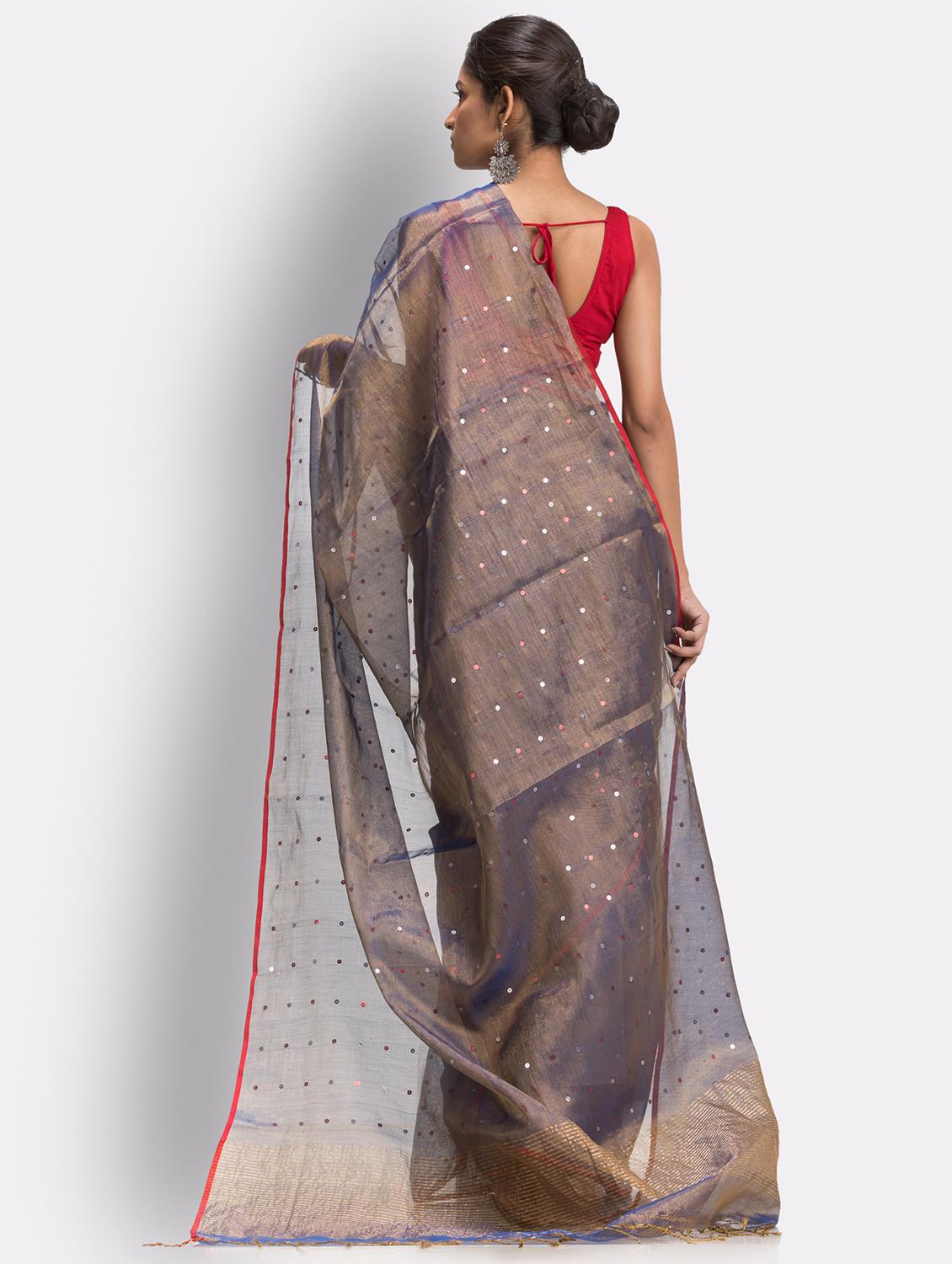 handloom jamdani saree with blouse - 18416918 - Standard Image - 1