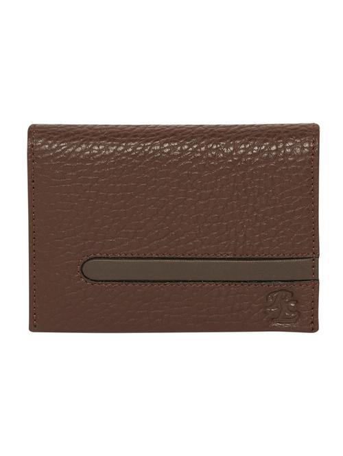 brown solid card holder - 18417029 -  Standard Image - 0