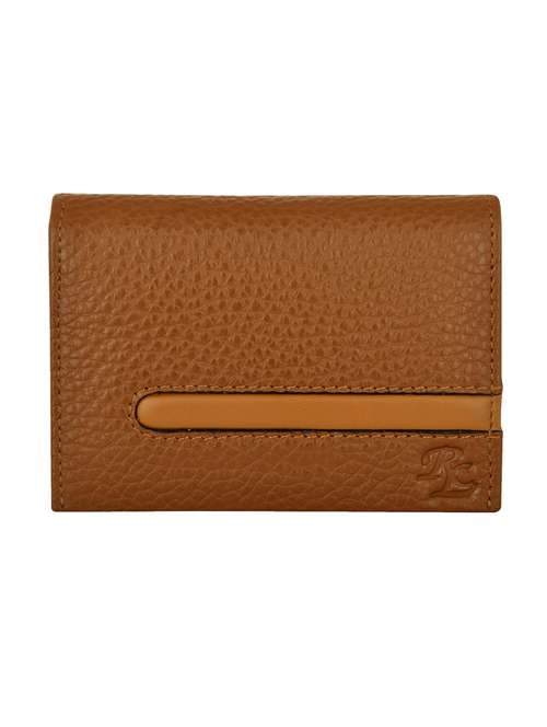 brown solid card holder - 18417030 - Standard Image - 0