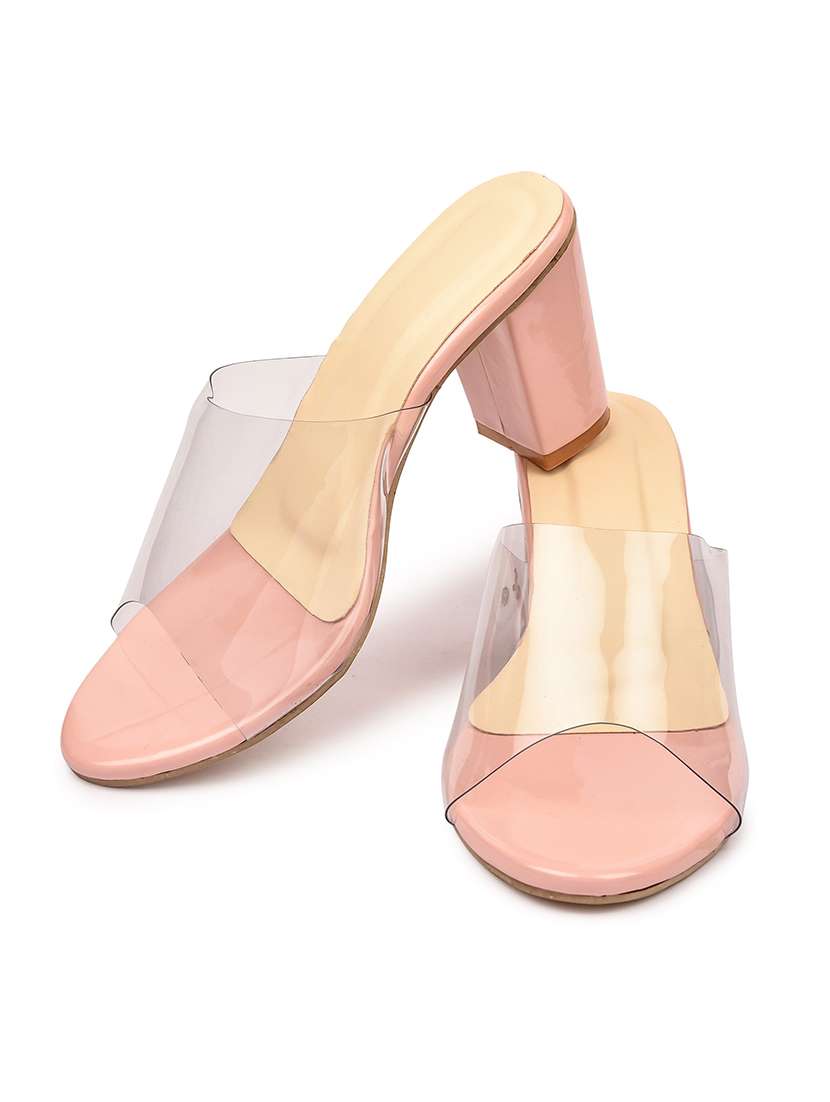 pink slip on sandal - 18417043 - Standard Image - 1