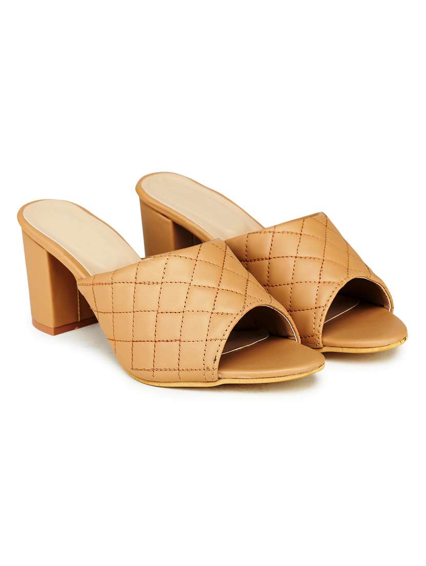 beige slip on sandal