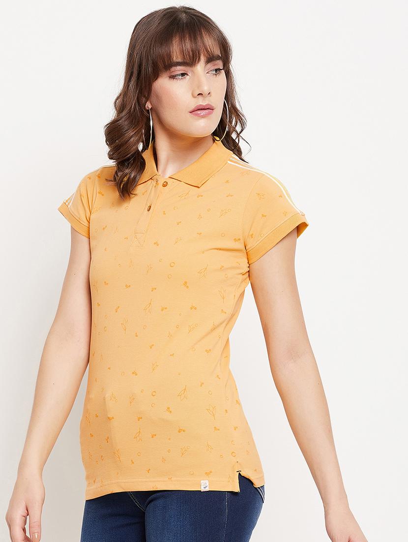 polo neck printed tee  - 18417244 -  Standard Image - 1