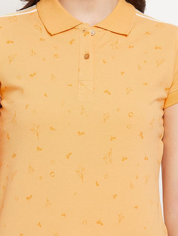polo neck printed tee - 18417244 - Standard Image - 4