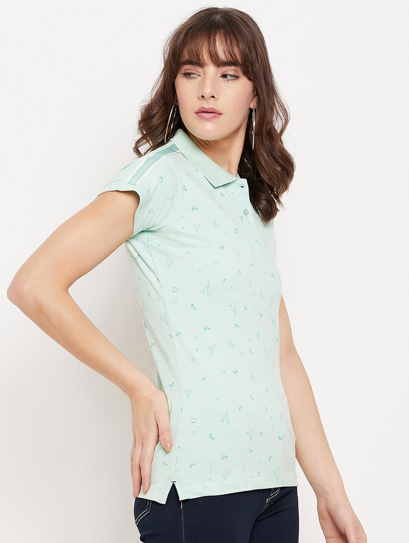 polo neck printed tee  - 18417245 -  Standard Image - 1