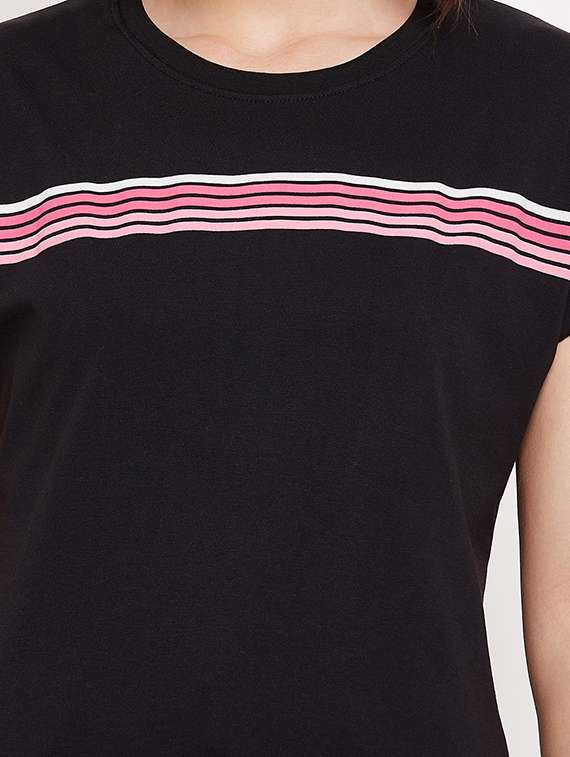 round neck striped tee - 18417246 -  Standard Image - 4