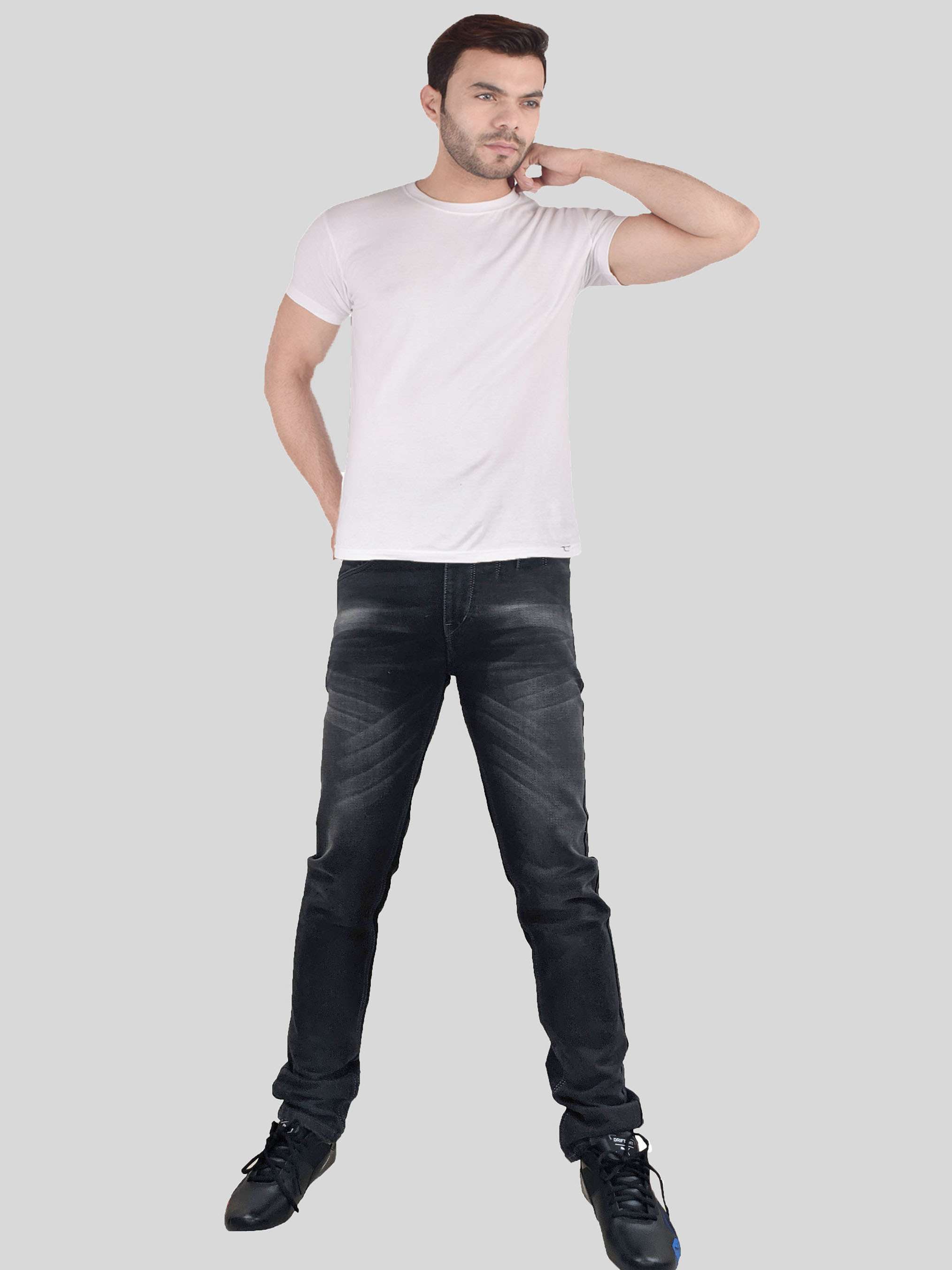mens slim fit plain jeans - 18417514 -  Standard Image - 4