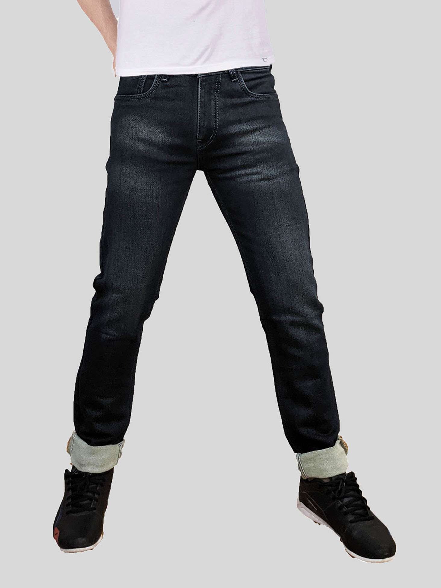 mens slim fit plain jeans